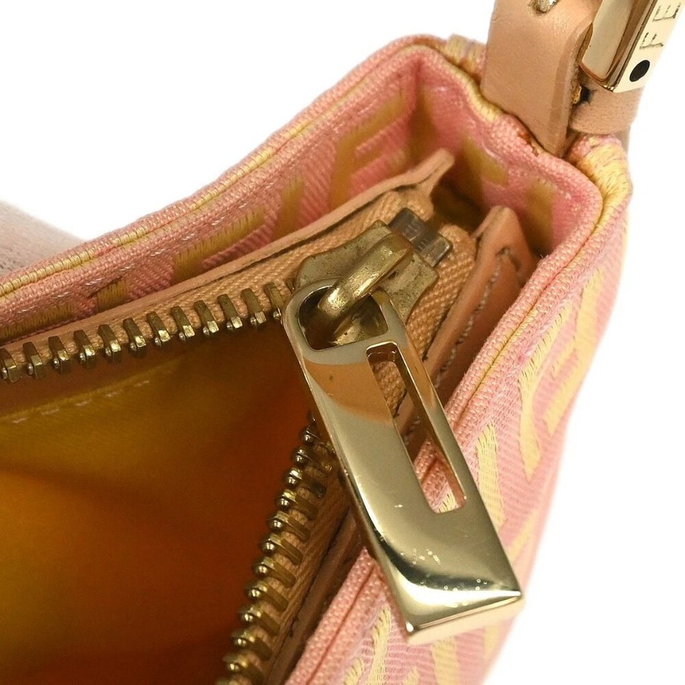 Fendi Pink Canvas Zucchino Handbag 8BR041-028 136126 - Picture 7 of 15
